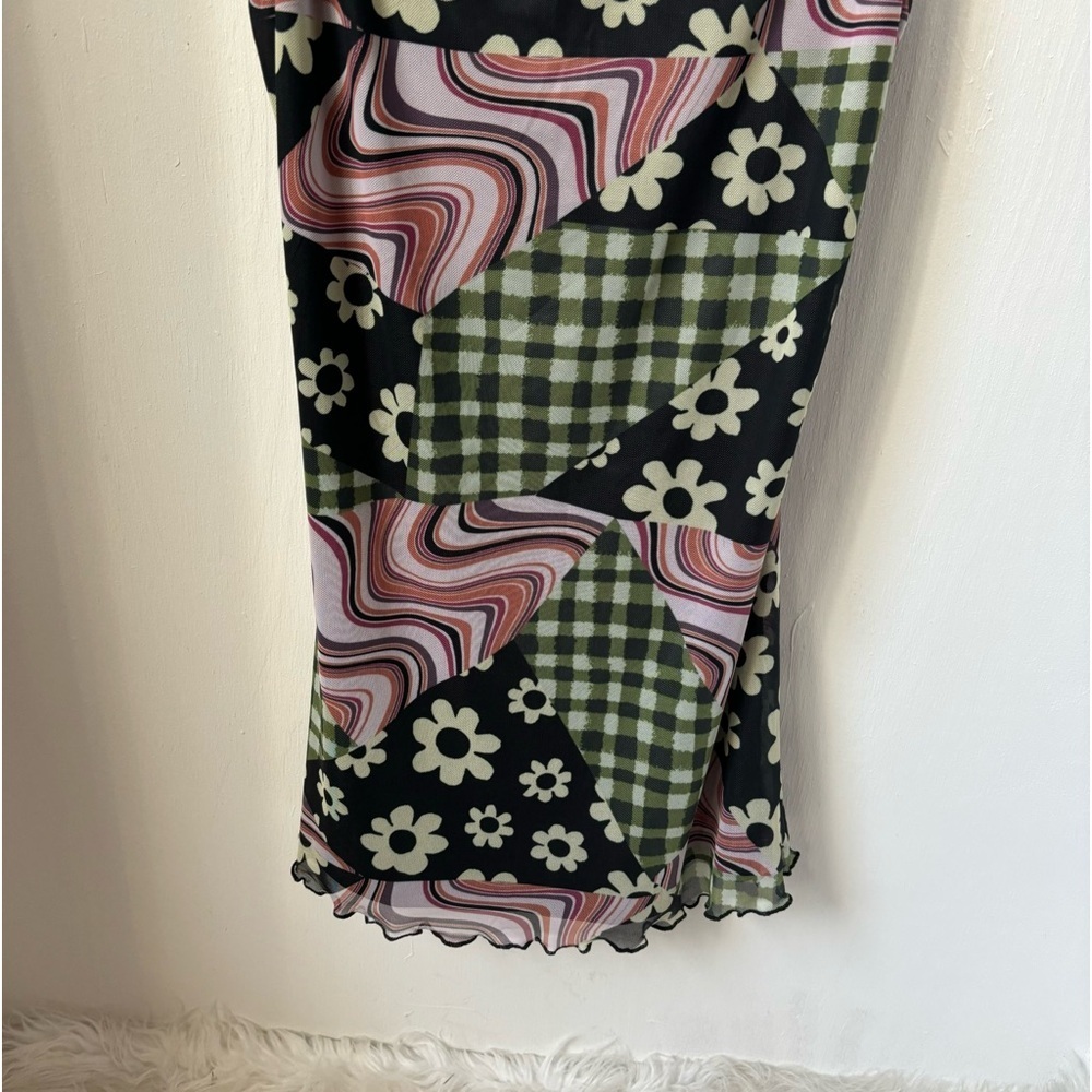 Dolls Kill Current Mood Patchwork Mini Dress Ruff… - image 2